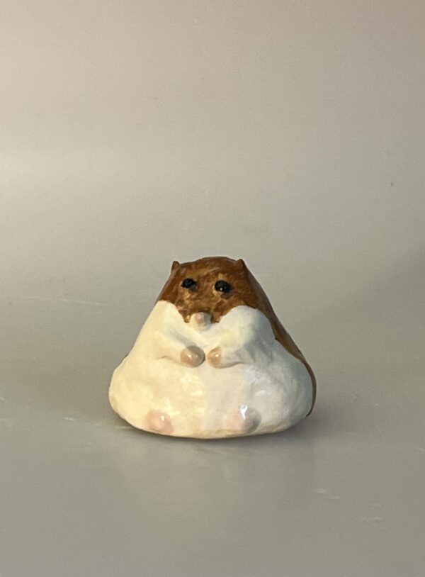 Artist: Olivia Rainin Title: Chubby Hampster Medium: Glazed High Fired Clay Grade: 9th School: Bentley Upper School Teacher: Joanne Ludwig NFS