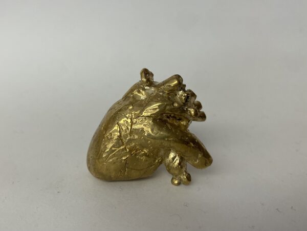 Artist: San Martinez Title: Gilded Heart Medium: Brass Grade: 12th School: Miramonte High School Teacher: Gavin Kermode Price: NFS