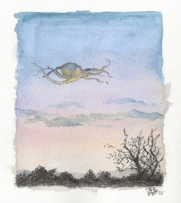 Betsy Streeter - The Night Octopus {SOLD}