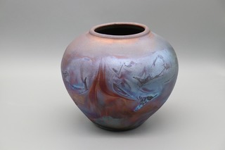 Kate Chenok - Raku Globe Leaf Pattern