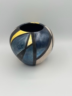 Kate Chenok - Raku Globe With Geometric Pattern