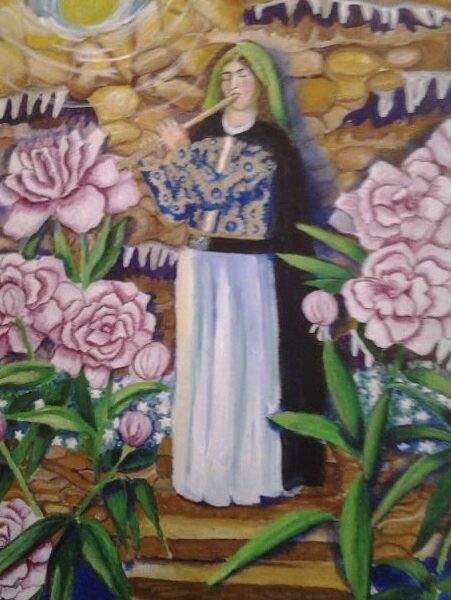 Stephenie Bushra Khan - Madonna With Reed