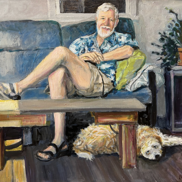 Marcy Wheeler - Bob And Murphy On The Porch