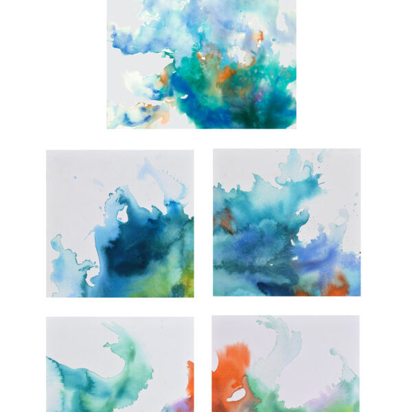 Julie Cohn - Exuberant and Four Exuberance Paintings