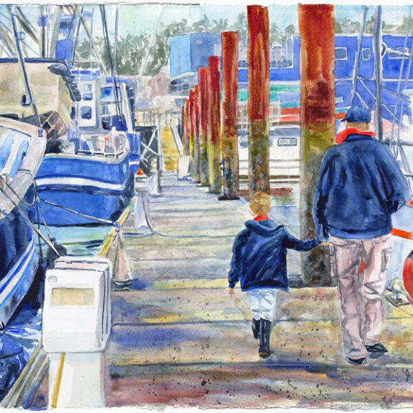 Jenny Floravita - Father and Son in Newport