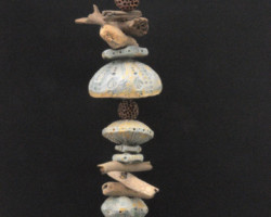 Artist: Julie Langley
Title: Seaside Garland
Size: 14” x 3” x 3”
Media: stoneware, porcelain, driftwood and copper wire