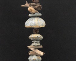 Artist: Julie Langley
Title: Seaside Garland
Size: 14” x 3” x 3”
Media: stoneware, porcelain, driftwood and copper wire