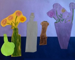 Title: Still Life
Artist: Julia C.
Media: Color pencil/Collage
Grade: 4th
School: Los Perales Elementary School
Teacher: Jessica LaBasco/Moose Wesler