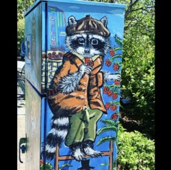 Fairytale Animals (racoon) by Tim Hancock - 27 Orinda Way (sidewalk in front of Rite Aid)