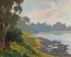 Artist: Flora Baumann
Title: Low Tide at Elkhorn Slough
Media: Oil on canvas
Size: 14½” x 17½” framed
Price: $450