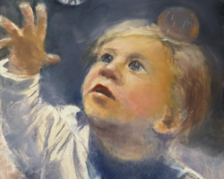 Artist: Leslie Golden
Title: "Adoring Bubbles"
Medium: Oil on Canvas
Size: 11' x 14"
NFS