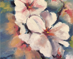 Artist: Leslie Golden
Title: "Almond Blossom"
Medium: Oil on Canvas
Size: 11' x 14"
Price: $425 Framed