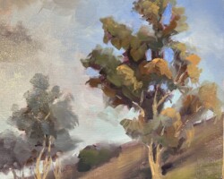 Artist: Leslie Golden
Title: "Freeway Eucalyptus"
Size: 12” x 12”
Media: Oil on Canvas Panel
NFS