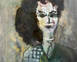 Artist: Ania Lesela
Title: Patrice in Pearls
SIze: 9” x 12”
Media: acrylic mixed media
NFS