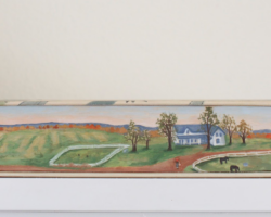 Artist: Hedaya Hasan
Title: Green Gables
Size: 7 x 1.5 x 5
Medium: Watercolor on Book Edge
Price: $415